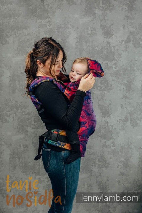 Nosidełko Ergonomiczne LennyGo z tkaniny żakardowej 100% bawełna , Toddler Size - PARK JURAJSKI - NOWA ERA