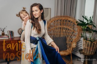 Nosidełko LennyHybrid Half Buckle, splot skośno-krzyżowy, 100% bawełna , rozmiar preschool - AIRGLOW