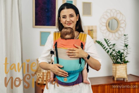 Nosidełko LennyLight z tkaniny skośno-krzyżowej, 100% bawełna , rozmiar standard - PASTELS