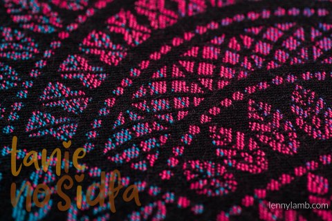 Nosidełko LennyLight z tkaniny żakardowej 60% bawełna, 28% wełna merino, 8% jedwab, 4% kaszmir , rozmiar standard, PAWI OGON