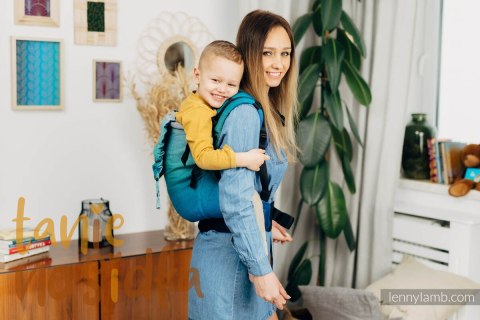 Nosidełko LennyPreschool z tkaniny skośno-krzyżowej 100% bawełna, rozmiar preschool - AIRGLOW