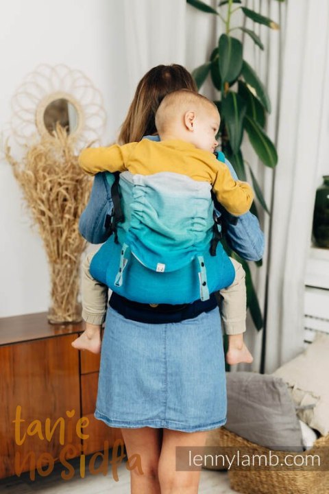Nosidełko LennyPreschool z tkaniny skośno-krzyżowej 100% bawełna, rozmiar preschool - AIRGLOW
