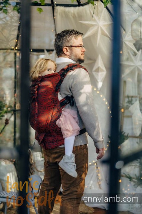 Nosidełko LennyPreschool z tkaniny żakardowej 100% bawełna, rozmiar preschool - INFINITY - GERDA