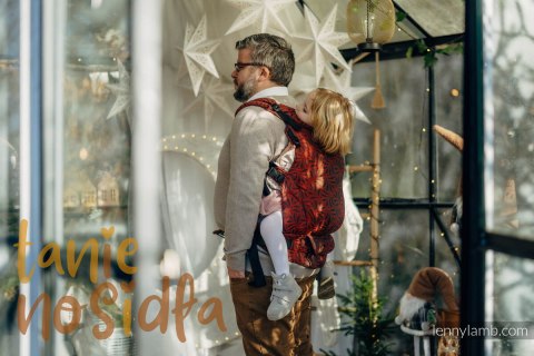 Nosidełko LennyPreschool z tkaniny żakardowej 100% bawełna, rozmiar preschool - INFINITY - GERDA
