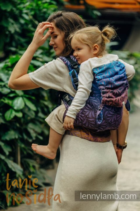 Nosidełko LennyPreschool z tkaniny żakardowej 100% bawełna, rozmiar preschool - INFINITY - ROLLER