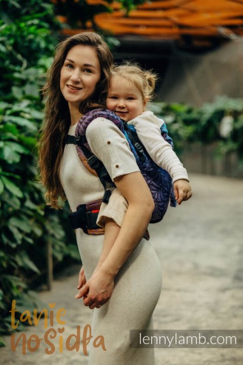 Nosidełko LennyPreschool z tkaniny żakardowej 100% bawełna, rozmiar preschool - INFINITY - ROLLER