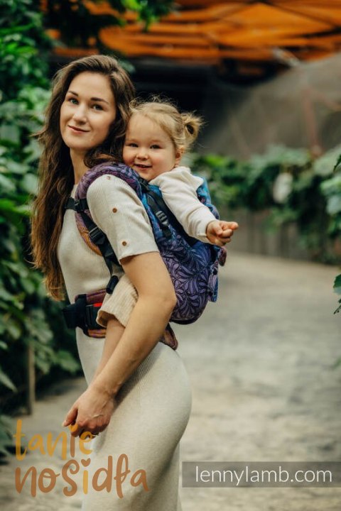Nosidełko LennyPreschool z tkaniny żakardowej 100% bawełna, rozmiar preschool - INFINITY - ROLLER