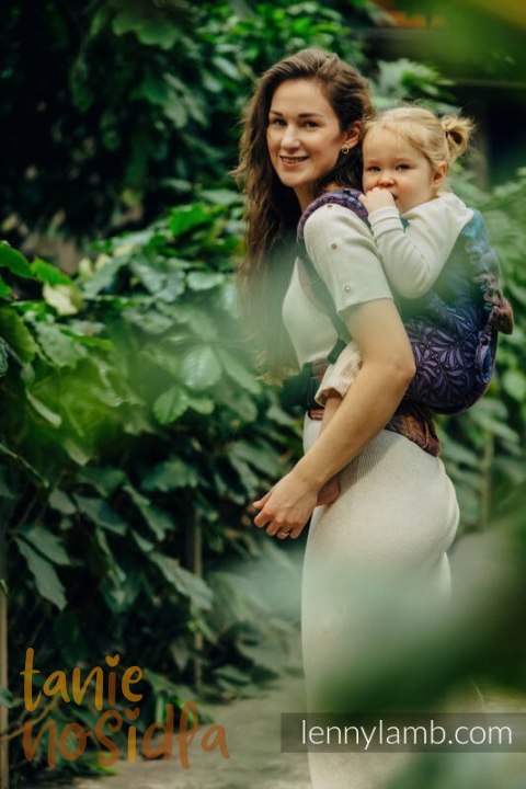 Nosidełko LennyPreschool z tkaniny żakardowej 100% bawełna, rozmiar preschool - INFINITY - ROLLER