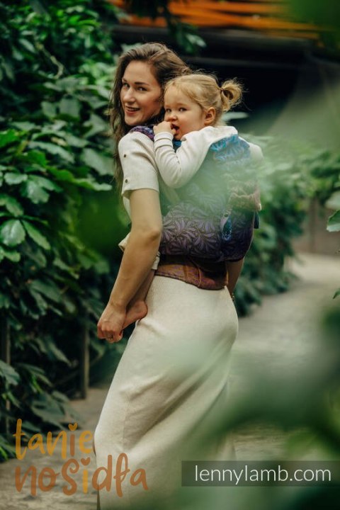 Nosidełko LennyPreschool z tkaniny żakardowej 100% bawełna, rozmiar preschool - INFINITY - ROLLER
