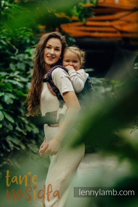 Nosidełko LennyPreschool z tkaniny żakardowej 100% bawełna, rozmiar preschool - INFINITY - ROLLER