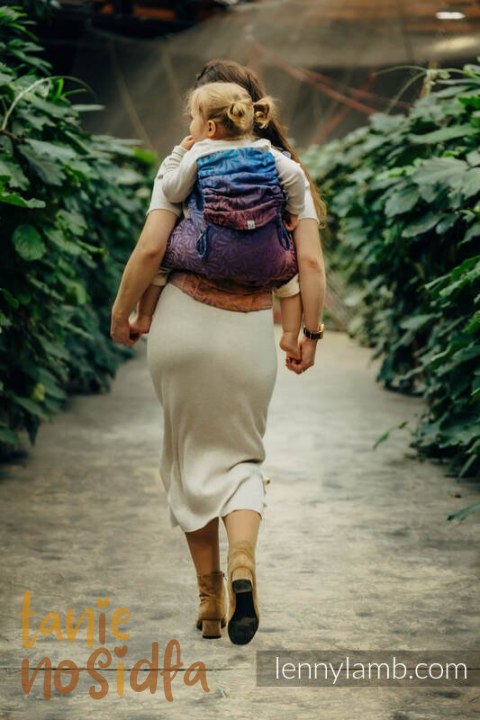Nosidełko LennyPreschool z tkaniny żakardowej 100% bawełna, rozmiar preschool - INFINITY - ROLLER
