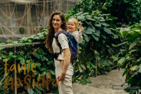 Nosidełko LennyPreschool z tkaniny żakardowej 100% bawełna, rozmiar preschool - INFINITY - ROLLER