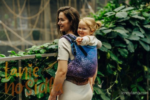 Nosidełko LennyPreschool z tkaniny żakardowej 100% bawełna, rozmiar preschool - INFINITY - ROLLER