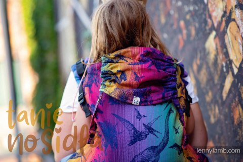 Nosidełko LennyPreschool z tkaniny żakardowej 100% bawełna, rozmiar preschool - PARK JURAJSKI - NOWA ERA