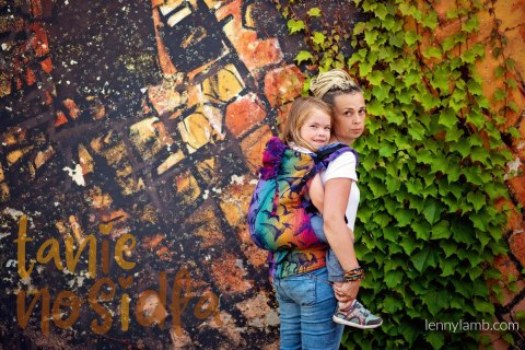 Nosidełko LennyPreschool z tkaniny żakardowej 100% bawełna, rozmiar preschool - PARK JURAJSKI - NOWA ERA