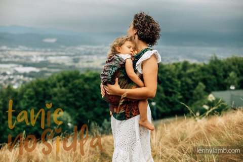 Nosidełko LennyPreschool z tkaniny żakardowej 100% bawełna, rozmiar preschool - RAINFOREST - DIVERSE