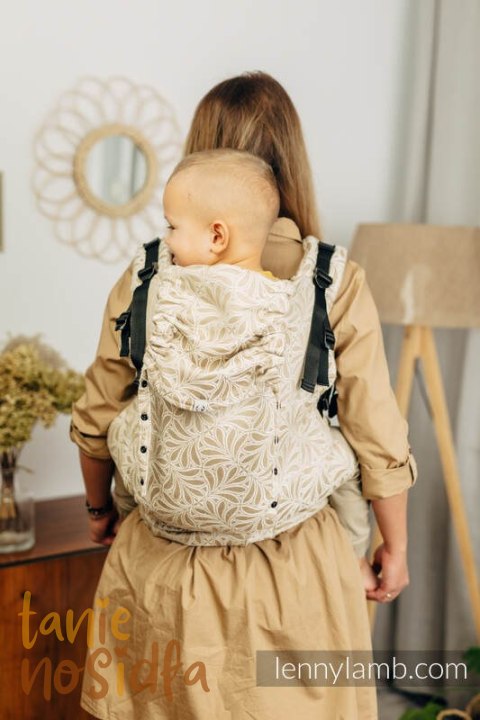 Nosidełko LennyPreschool z tkaniny żakardowej (50% bawełna, 50% wiskoza bambusowa), rozmiar preschool - INFINITY - GOLDEN HOUR