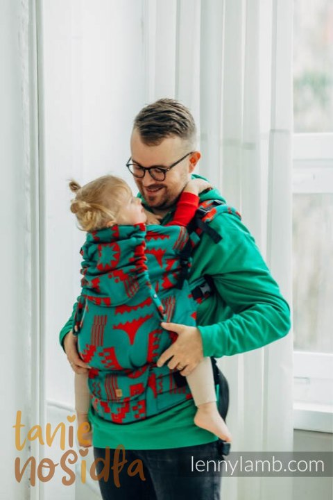 Nosidełko LennyPreschool z tkaniny żakardowej, rozmiar preschool (74% wełna merino, 26% bawełna czesana) - EKSPERYMENT nr 28 Nosidełko LennyPreschool z tkaniny żakardowej, rozmiar preschool (74% wełna merino, 26% bawełna czesana) - EKSPERYMENT nr 28