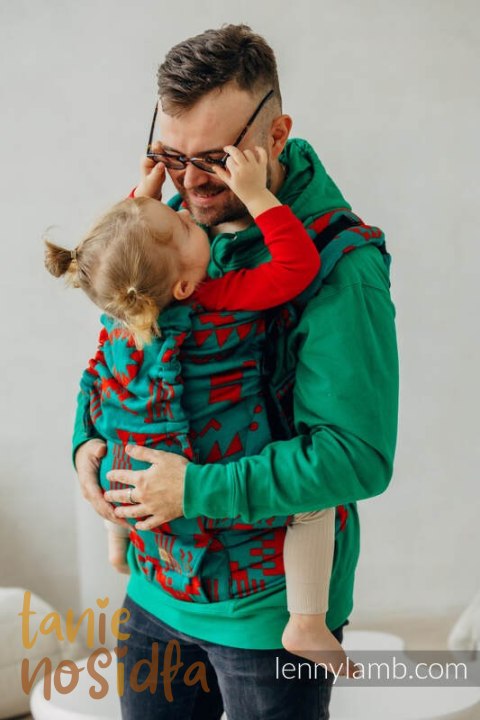 Nosidełko LennyPreschool z tkaniny żakardowej, rozmiar preschool (74% wełna merino, 26% bawełna czesana) - EKSPERYMENT nr 28 Nosidełko LennyPreschool z tkaniny żakardowej, rozmiar preschool (74% wełna merino, 26% bawełna czesana) - EKSPERYMENT nr 28