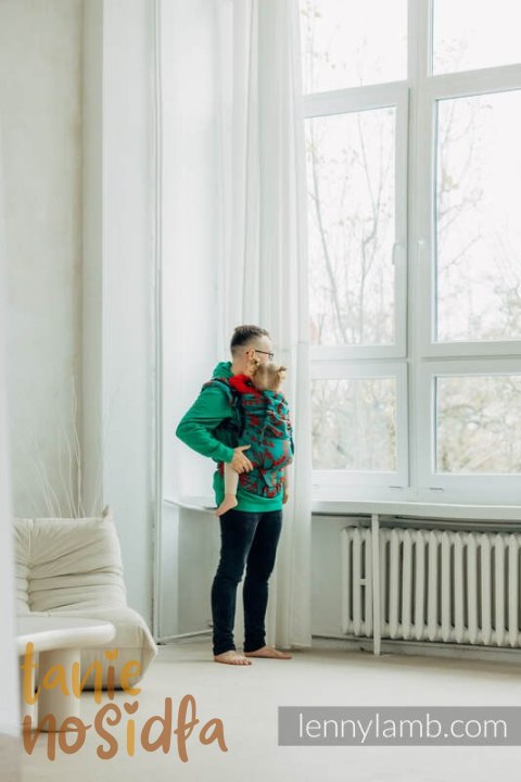 Nosidełko LennyPreschool z tkaniny żakardowej, rozmiar preschool (74% wełna merino, 26% bawełna czesana) - EKSPERYMENT nr 28 Nosidełko LennyPreschool z tkaniny żakardowej, rozmiar preschool (74% wełna merino, 26% bawełna czesana) - EKSPERYMENT nr 28