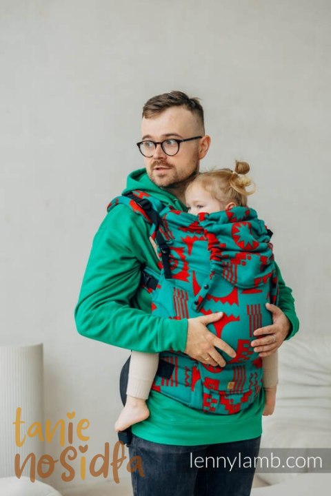 Nosidełko LennyPreschool z tkaniny żakardowej, rozmiar preschool (74% wełna merino, 26% bawełna czesana) - EKSPERYMENT nr 28 Nosidełko LennyPreschool z tkaniny żakardowej, rozmiar preschool (74% wełna merino, 26% bawełna czesana) - EKSPERYMENT nr 28