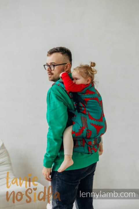 Nosidełko LennyPreschool z tkaniny żakardowej, rozmiar preschool (74% wełna merino, 26% bawełna czesana) - EKSPERYMENT nr 28 Nosidełko LennyPreschool z tkaniny żakardowej, rozmiar preschool (74% wełna merino, 26% bawełna czesana) - EKSPERYMENT nr 28