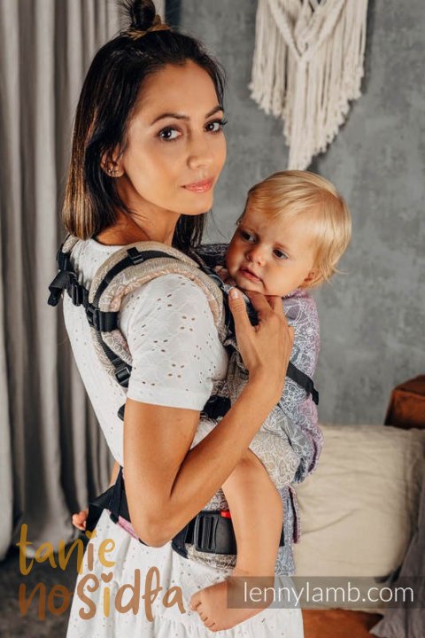 Nosidełko LennyPreschool z tkaniny żakardowej 100% bawełna, rozmiar preschool - DZIKIE WINO - VINEYARD Nosidełko LennyPreschool z tkaniny żakardowej 100% bawełna, rozmiar preschool - DZIKIE WINO - VINEYARD
