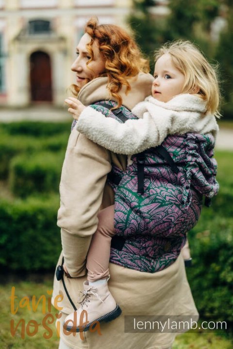 Nosidełko LennyPreschool z tkaniny żakardowej 100% bawełna, rozmiar preschool - WOLNY DUCH - SASSY