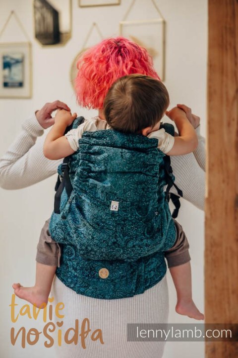 Nosidełko LennyPreschool z tkaniny żakardowej (51% Bawełna 49% Jedwab), rozmiar preschool - DZIKIE WINO - IVY Nosidełko LennyPreschool z tkaniny żakardowej (51% Bawełna 49% Jedwab), rozmiar preschool - DZIKIE WINO - IVY