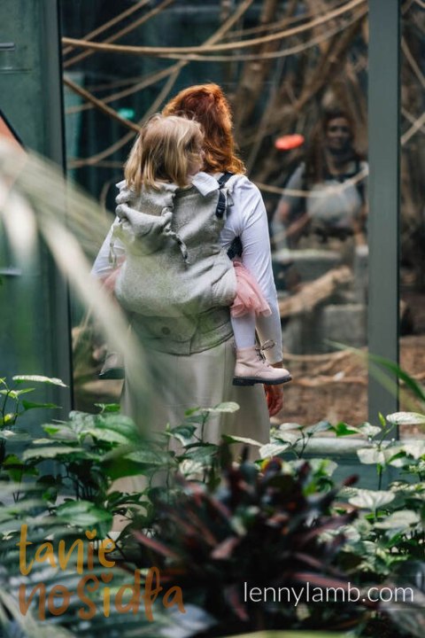 Nosidełko LennyPreschool z tkaniny żakardowej, 55% bawełna, 45% len, rozmiar preschool - DZIKIE WINO - PATH